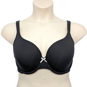 Cacique Lane Bryant Womens Bra T Shirt Cotton Blend Size 38C Black